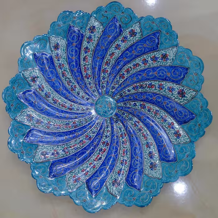 بشقاب مینای پیچ 