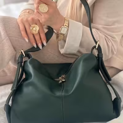کیف زنانه شل شرانگ جلو زیپ مدل کلاسیک
