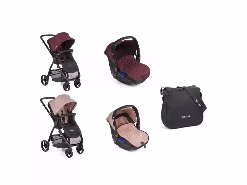 ست کالسکه و کریر و ساک لوازم  Be Cool مدل801 silla slide رنگ COUPAGE640