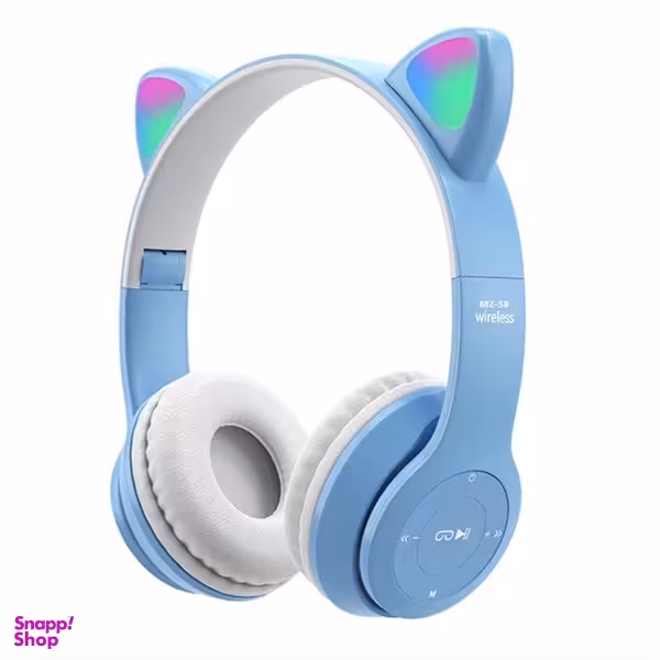 هدفون بی سیم طرح گوش دار گربه ای کد P47M
