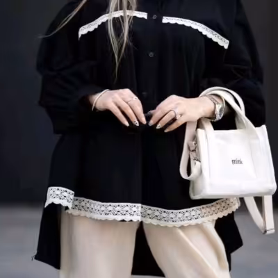 شومیز مانتویی جنس شانتون فری سایز