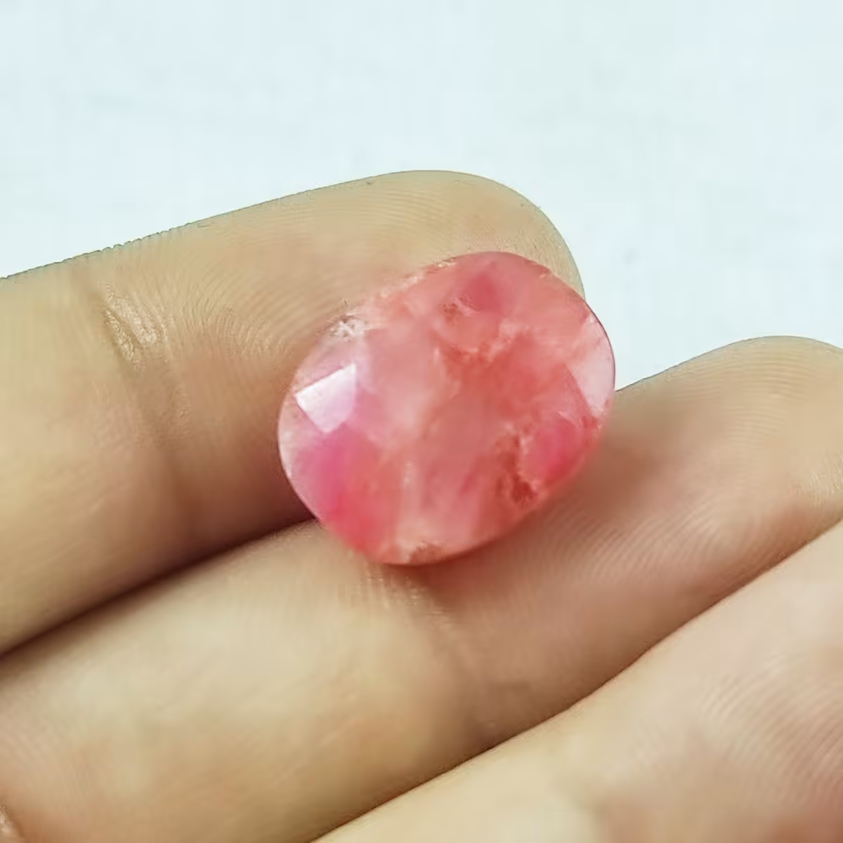 سنگ یاقوت سرخ مدل بیضی کد 11590172