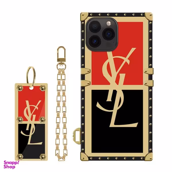 کاور مدل صندوقی کد L04 مناسب برای گوشی اپل iPhone 13 Pro Max + بند آویز