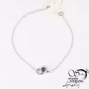 دستبند قلب نگین تلسکوپی