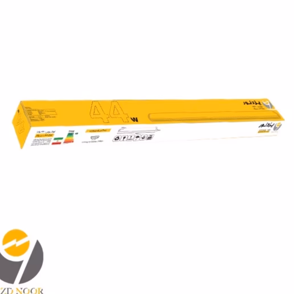 براکت (چراغ خطی)  ال ای دی 44 وات بدنه سفید نور آفتابی یزد نور