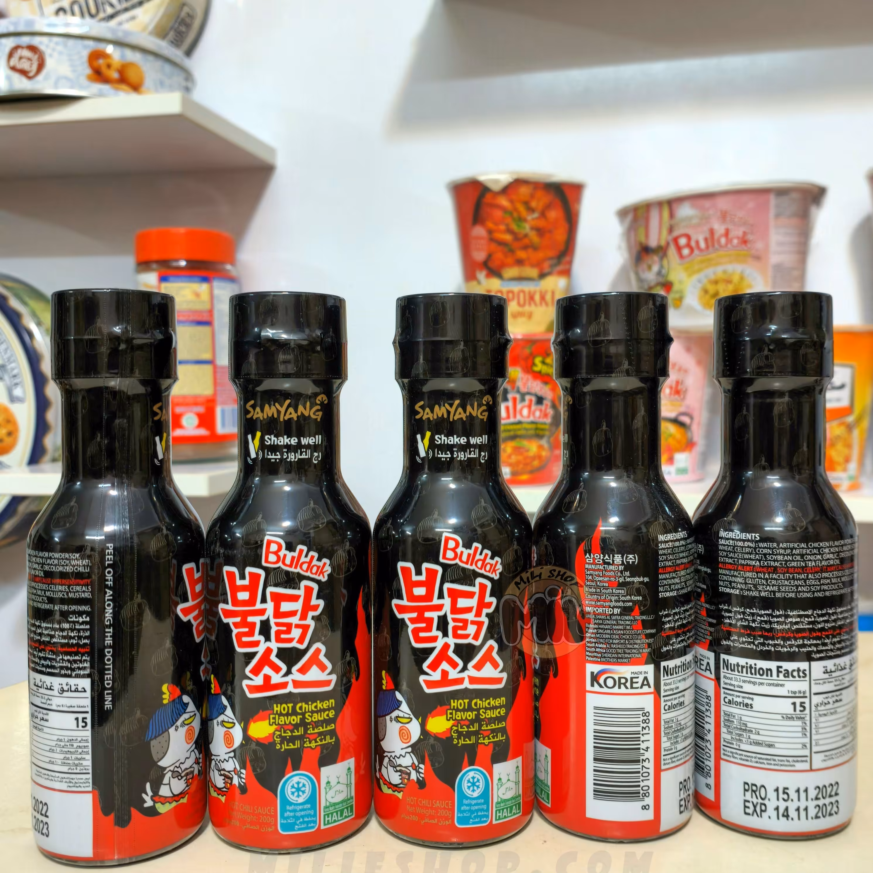 سس کره ای سامیانگ طعم مرغ بولداک 200 میل ارسال سراسر کشور پک 1عددی