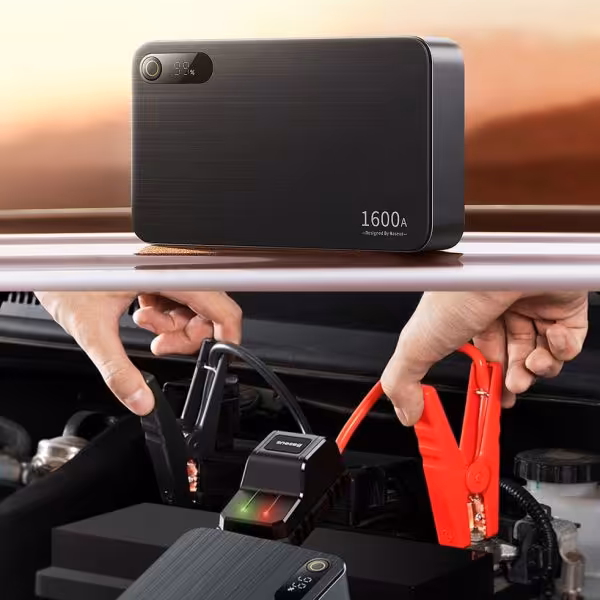 پاوربانک و جامپ استارتر خودرو 16000 میلی آمپر بیسوس Baseus Super Energy Pro CGNL070001