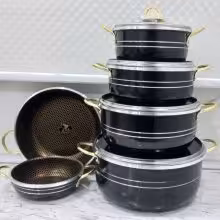 سرویس قابلمه 10 پارچه هلنا داخل زنبوری