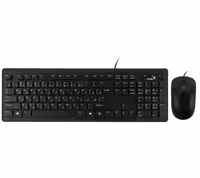 کیبورد و موس جنیوس مدل SLIM-STAR C130 با حروف فارسی