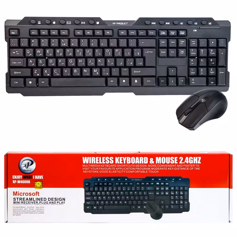 کیبورد و ماوس بیسیم ایکس پی XP-W4600
