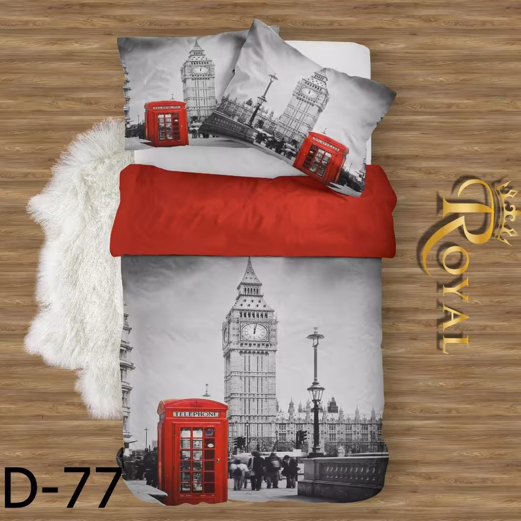 سرویس روتختی طرحهای زیبا یه نفره سه بعدی 4تیکه ارسال رایگان قیمت مناسب