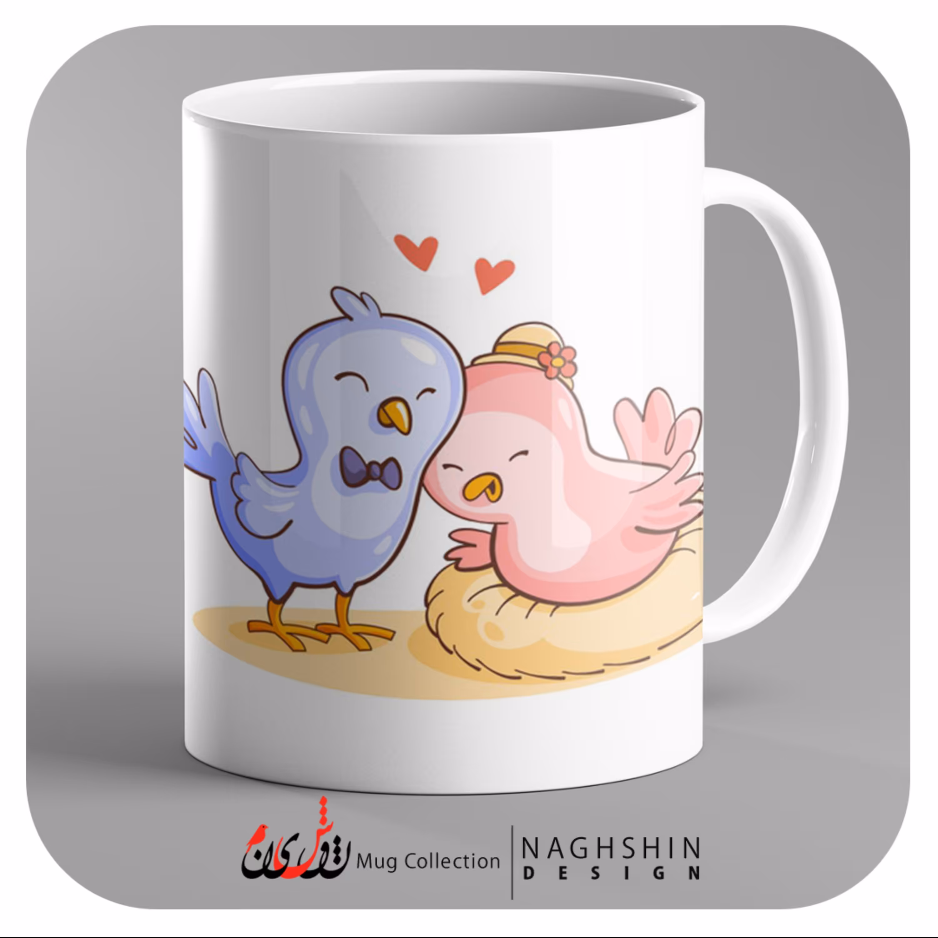 یک عدد ماگ سرامیکی طرح ولنتاین 63 - چاپ سابلیمیشن - کیفیت عالی