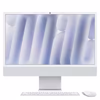 آی مک 24 اینچی اپل مدل iMac MWUU3 2024 Silver M4-16GB RAM-256GB SSD