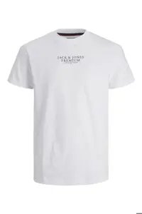 تی شرت سفید مردانه Jack Jones آستین کوتاه یقه ای جک اند جونز 12217167 Jack &amp; Jones