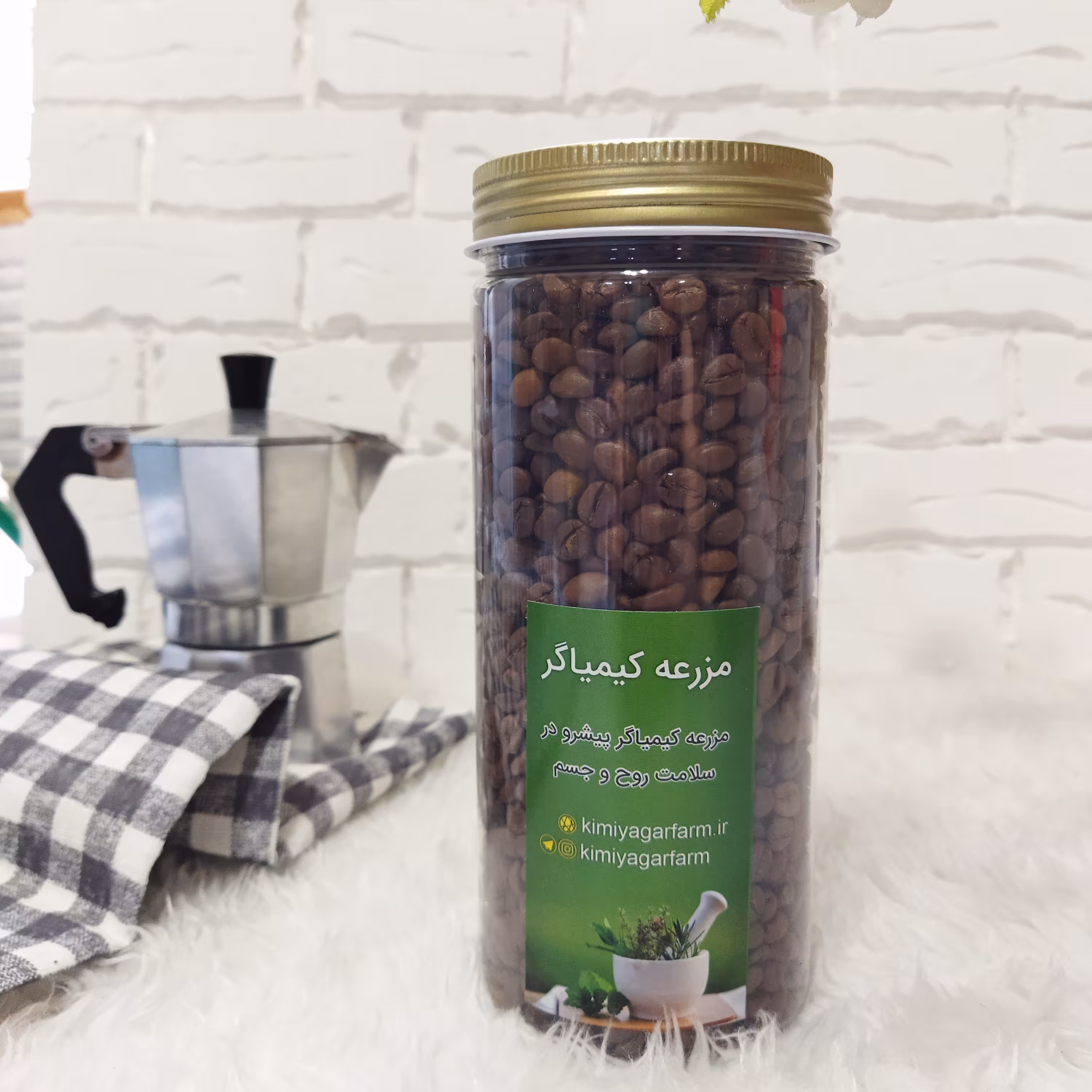 قهوه میکس 60در40 درجه یک 300گرمی ظرف پلاستیکی 