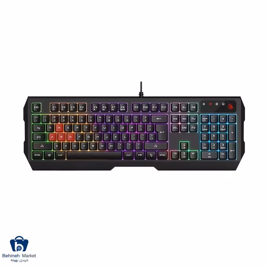 کیبورد باسیم گیمینگ ای فورتک مدل B135N