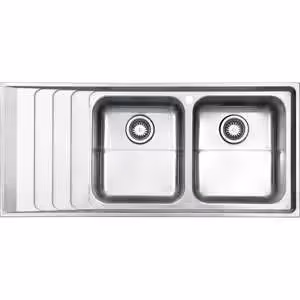 سینک استیل البرز مدل R-734 توکار  مدل