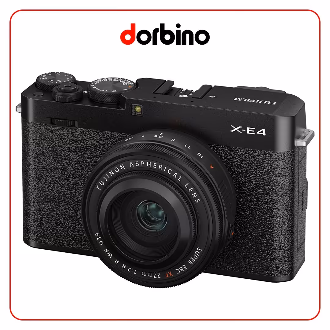 دوربین عکاسی فوجی فیلم FUJIFILM X-E4 Mirrorless Camera with 27mm Lens (Black) - فروشگاه دوربین دوربینو