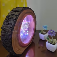 چراغ خواب چوبی و تزییناتی(صنایع دستی) کد 03