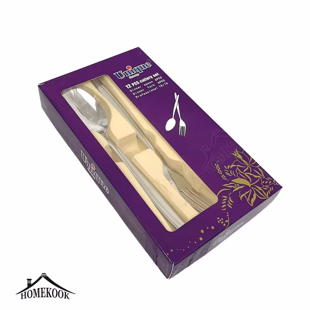 قاشق و چنگال یونیک 12 پارچه درجه یک