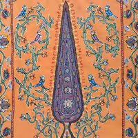 تابلو پته سرو جاویدان نقشه دستی ظریف و زیبا