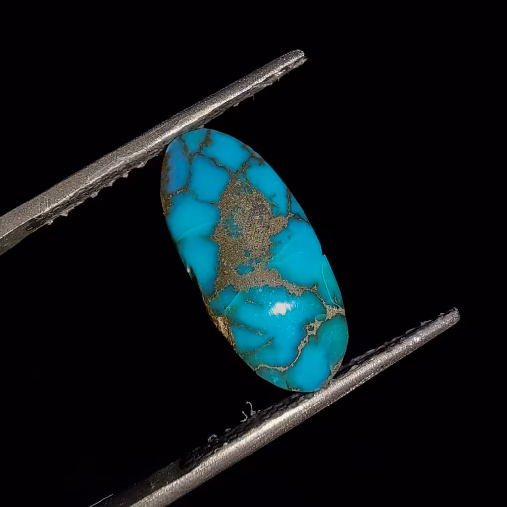 فیروزه آبی چاهی شجری اصیل نیشابوری کد 2424 F