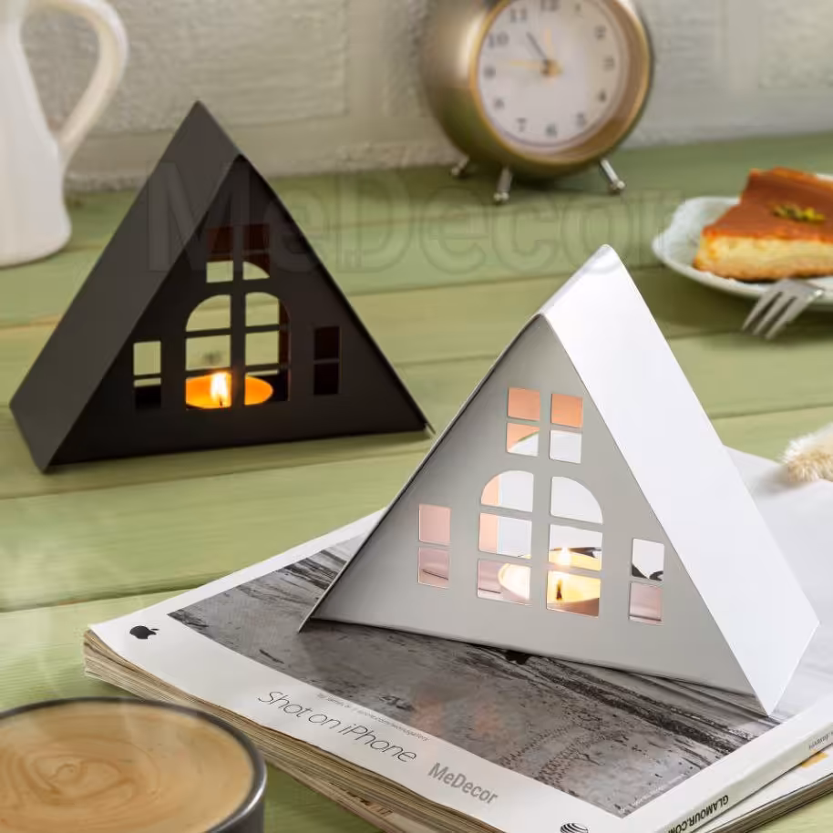 جاشمعی فلزی طرح  کلبه