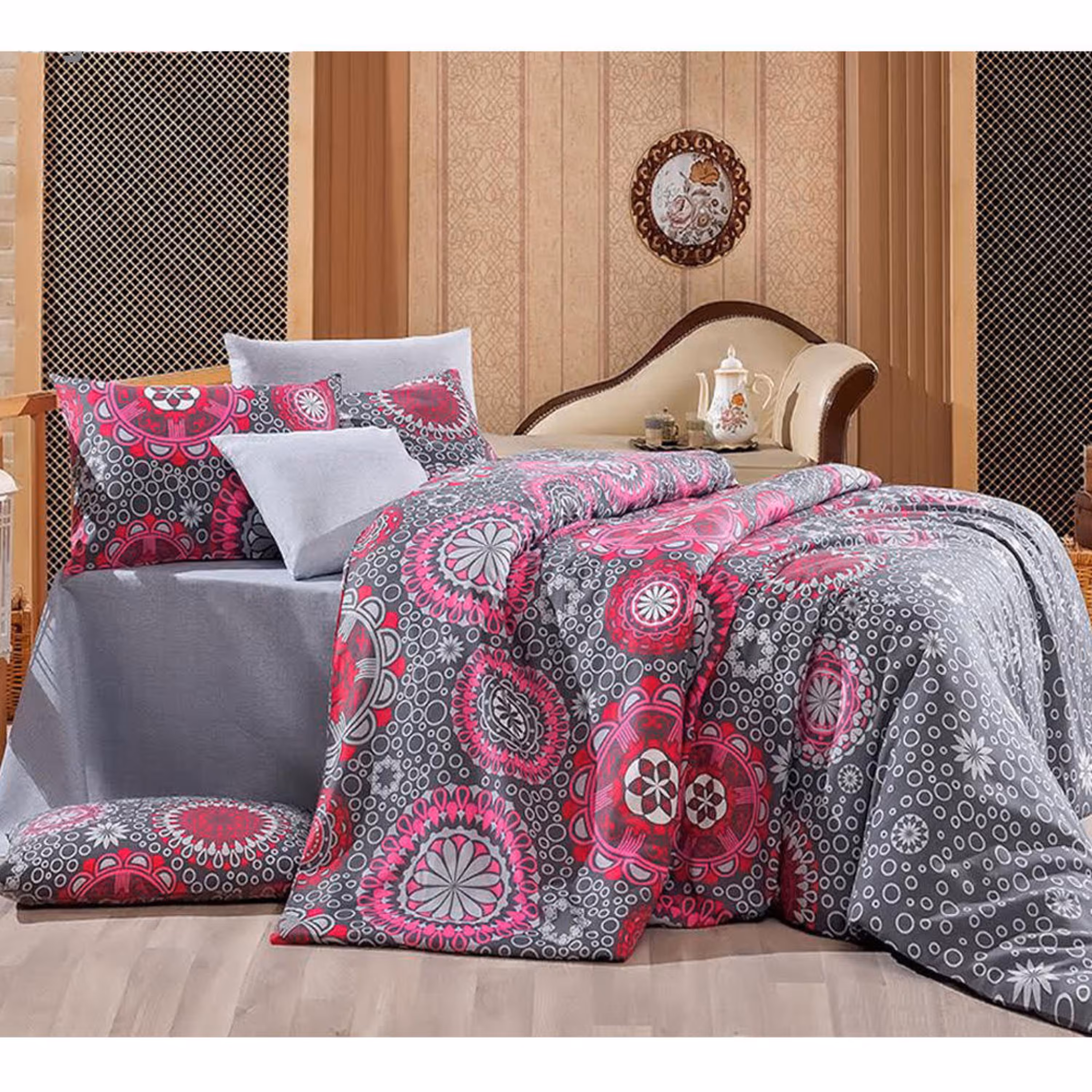 سرویس خواب مدل Mina Gri یک نفره 3 تکه - کد 35015025014
