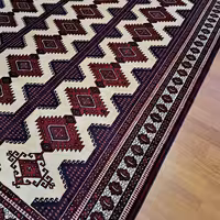 خرید فرش دستباف 8 متری ترکمن آنتیک و ریزبافت برند آی سن با ارسال رایگان