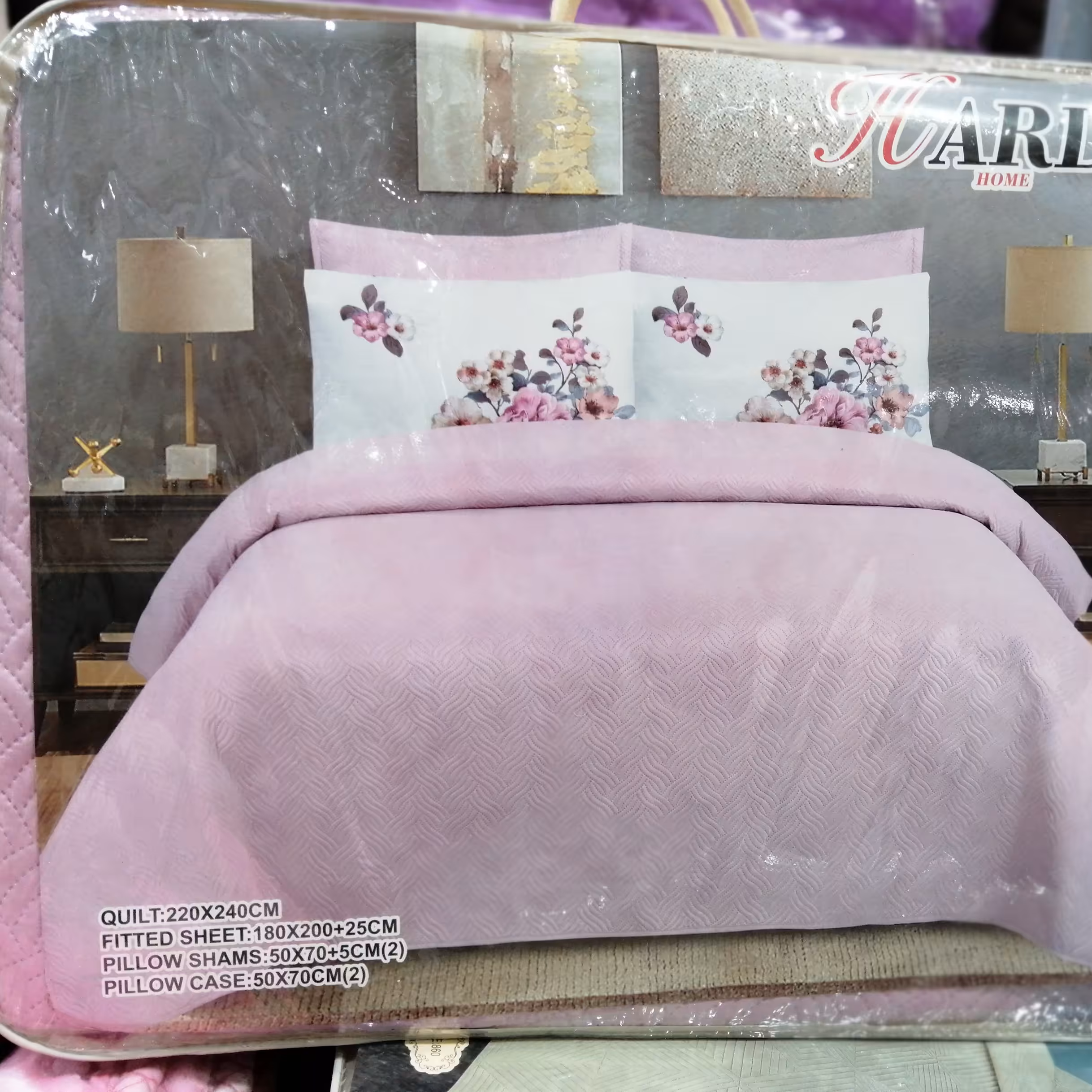 روتختی دونفره بهاره(حراج این هفته) پنه دوزی خارجی  دورو برجسته جنس نخی 