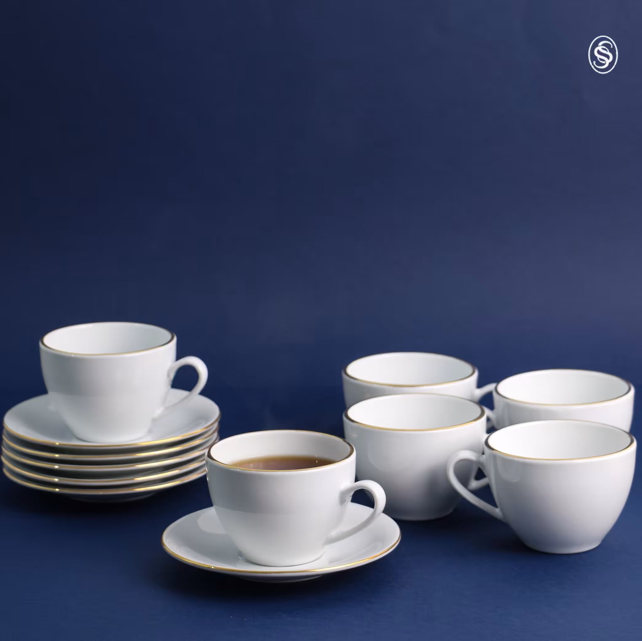 قهوه خوری مقصود مدل دانمارکی دور طلا 6 نفره