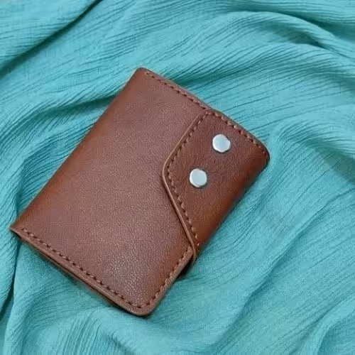 جاکارتی  چرم طبیعی دست دوز دکمه دار 