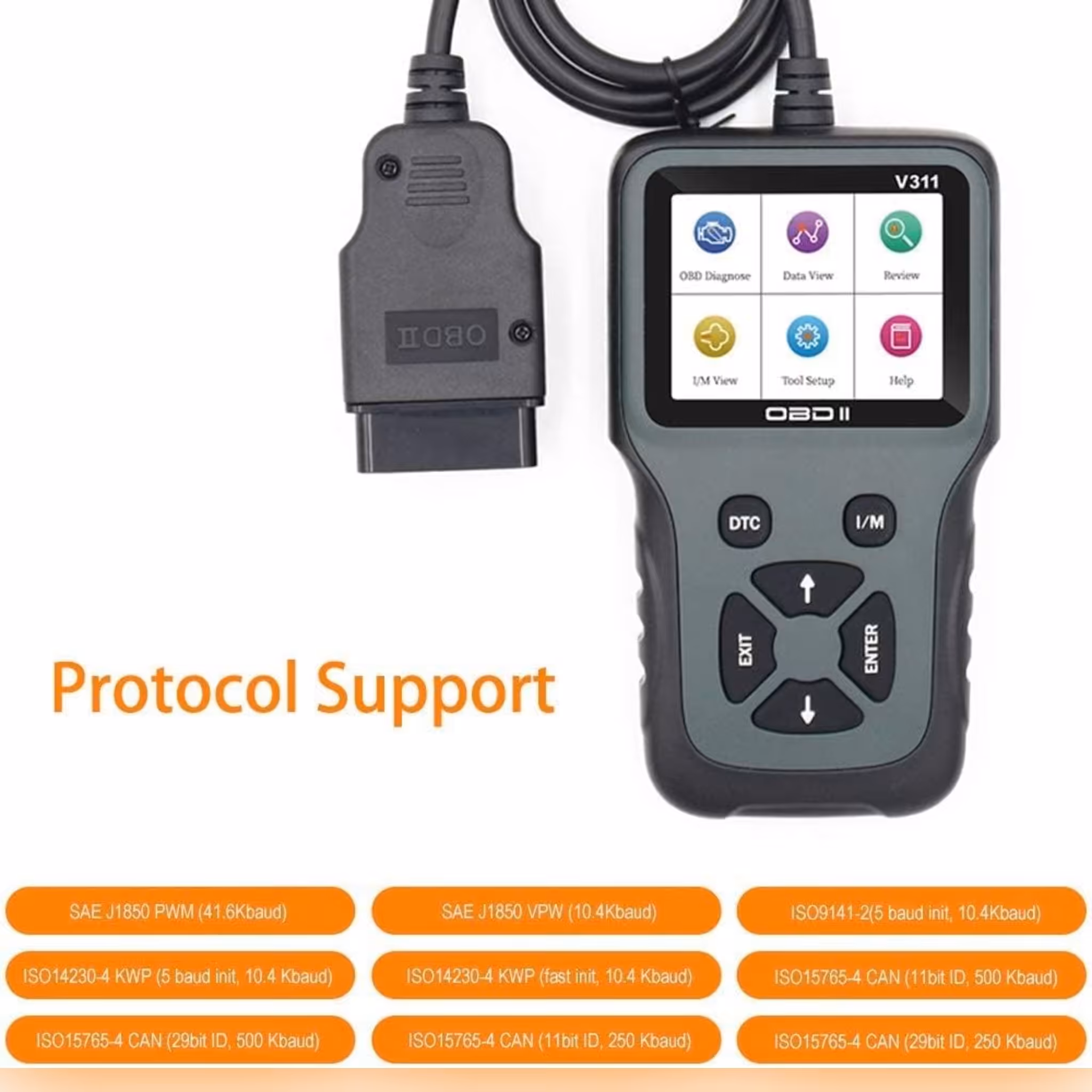 دستگاه دیاگ یا عیب یاب خودرو مدل ODB V311 اورجینال تصمینی