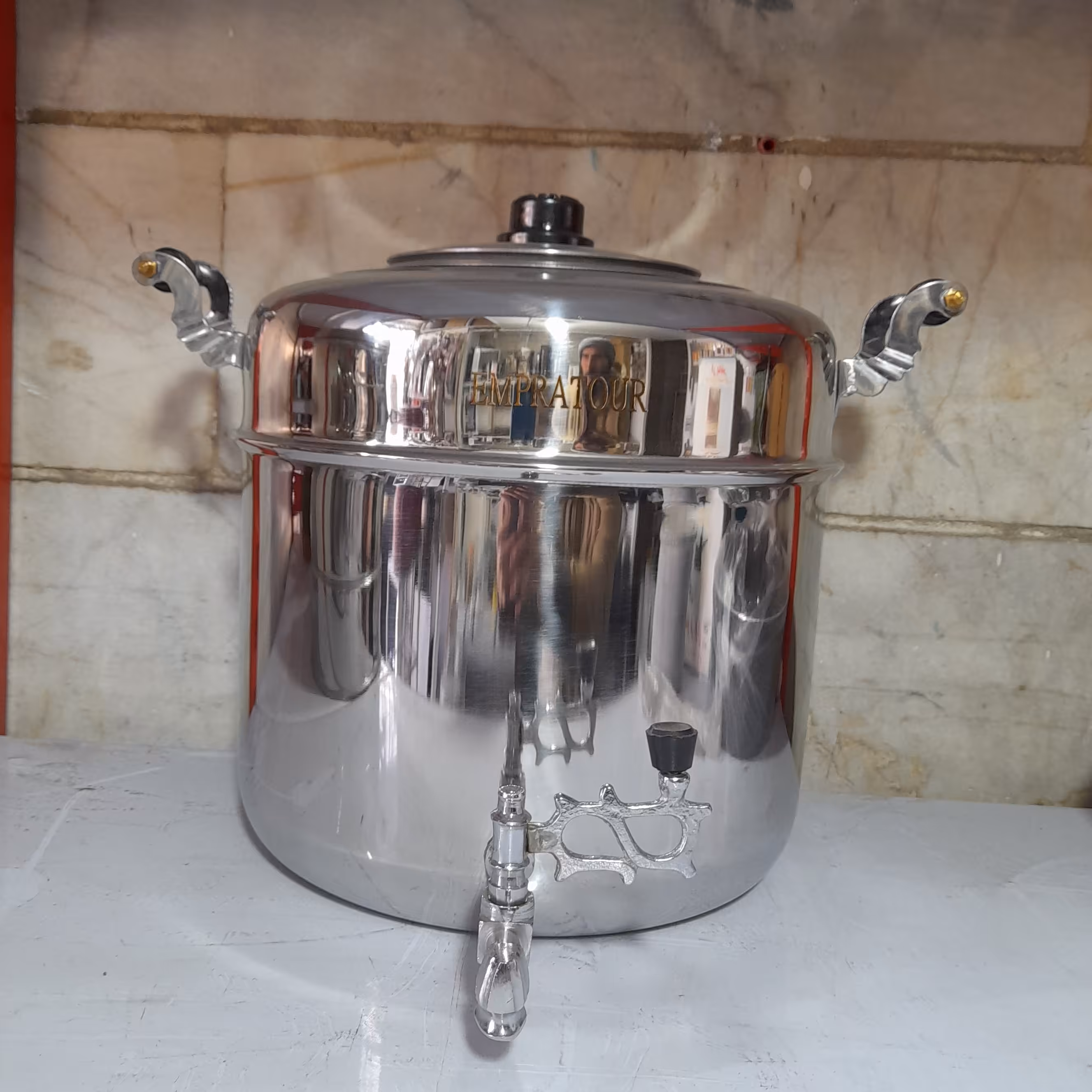 کتری شیردار استیل 16 لیتری