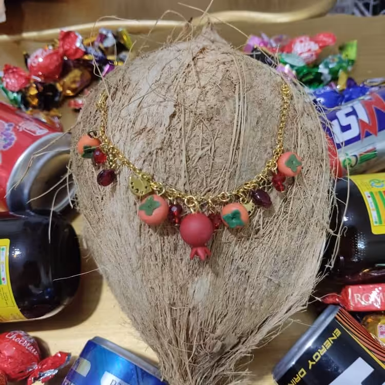 دستبند میوه ای انار وخرمالو