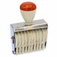 دستگاه مهر 9 میل 10 رقم لاتین طرح شاینی