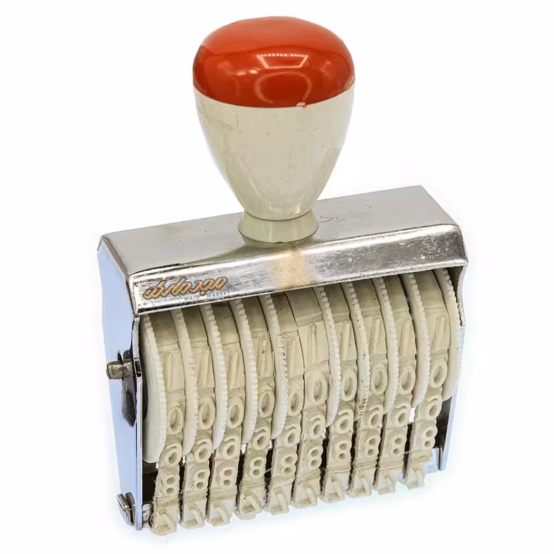 دستگاه مهر 9 میل 10 رقم لاتین طرح شاینی