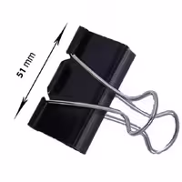 گیره دوبل پروانه ی سایز 19 میلیمتر بسته 12 عددی
