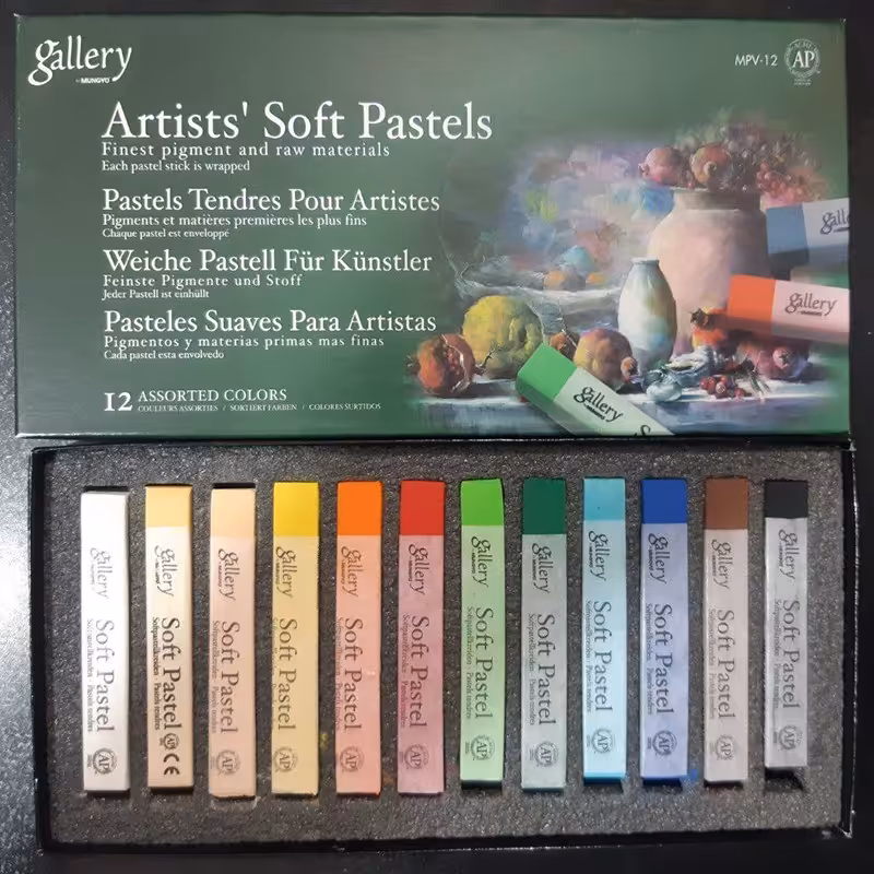 پاستل گچی 12 رنگ کره ای اصل برند گالری
gallery