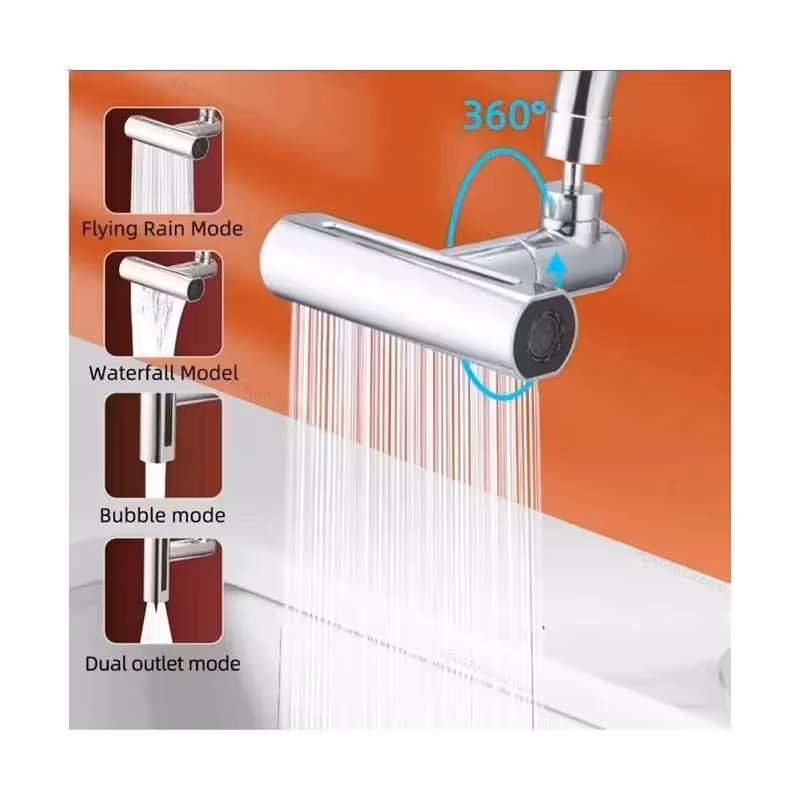 سر شیر آب ظرفشویی 4 حالته مدل آبشاری | amazonchi