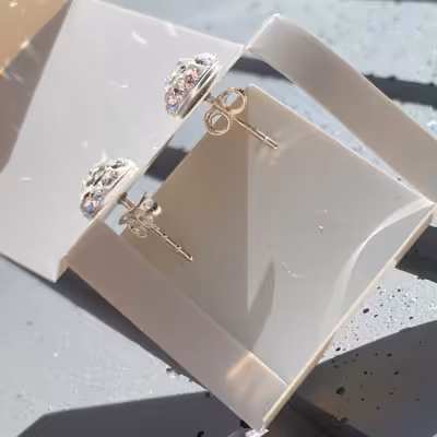 گوشواره میخی نقره گوشواره نقره عیار 925