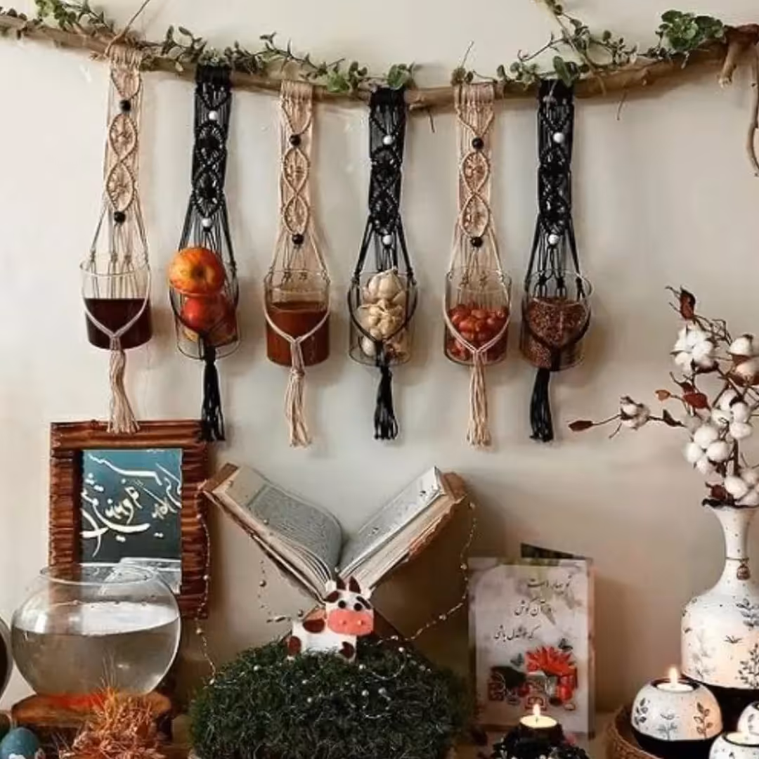 هفت سین مکرومه.بدون شیشه