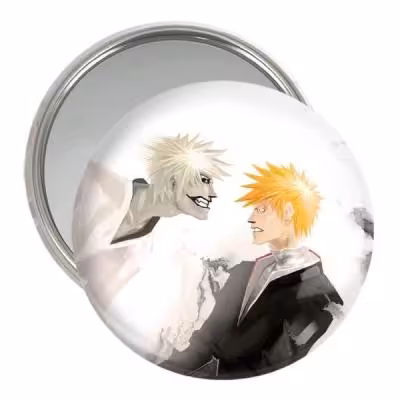 آینه جیبی خندالو مدل ایچیگو و زنگتسو انیمه بلیچ Bleach کد 12018
