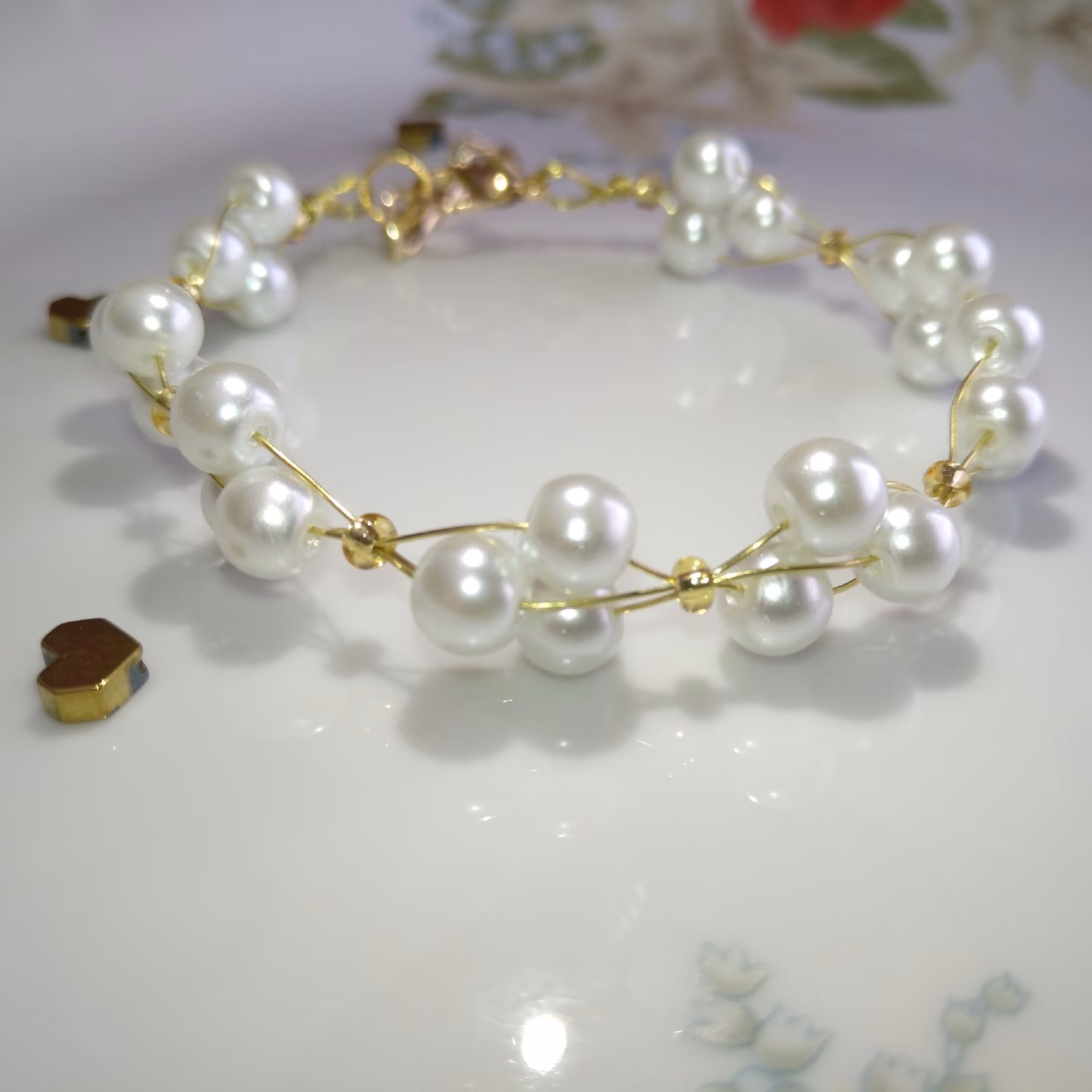 دستبند النگویی مروارید