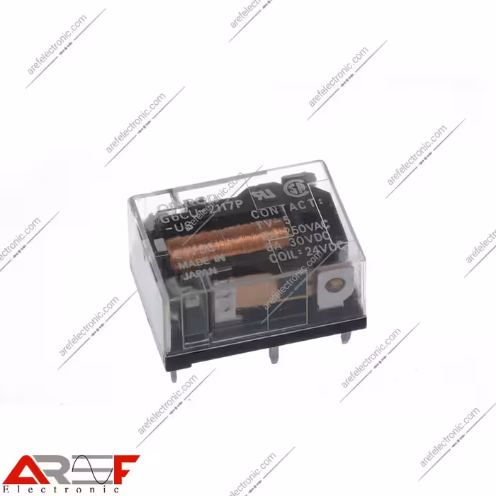 رله امرن لچ مدل G6CU-2117P-US دارای 24 ولت و 6 پین - فروشگاه عارف الکترونیک