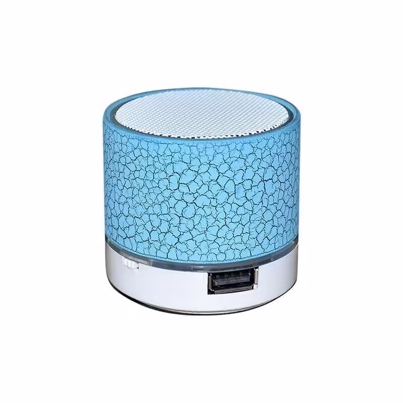 اسپیکر بلوتوثی قابل حمل طرح Stone چراغ دار-فیروزه ای