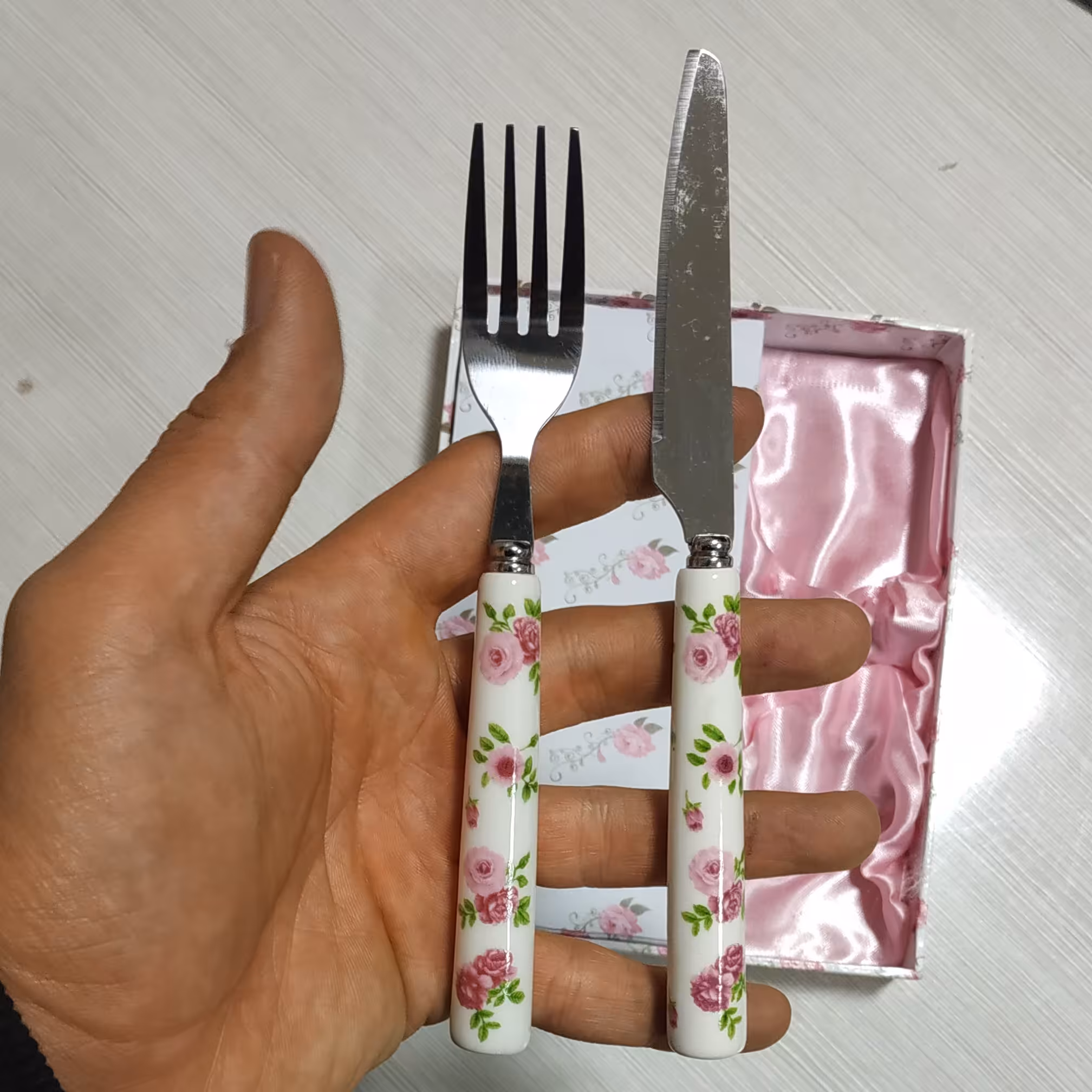 کارد و چنگال میوه خوری برند یونیک  unique 