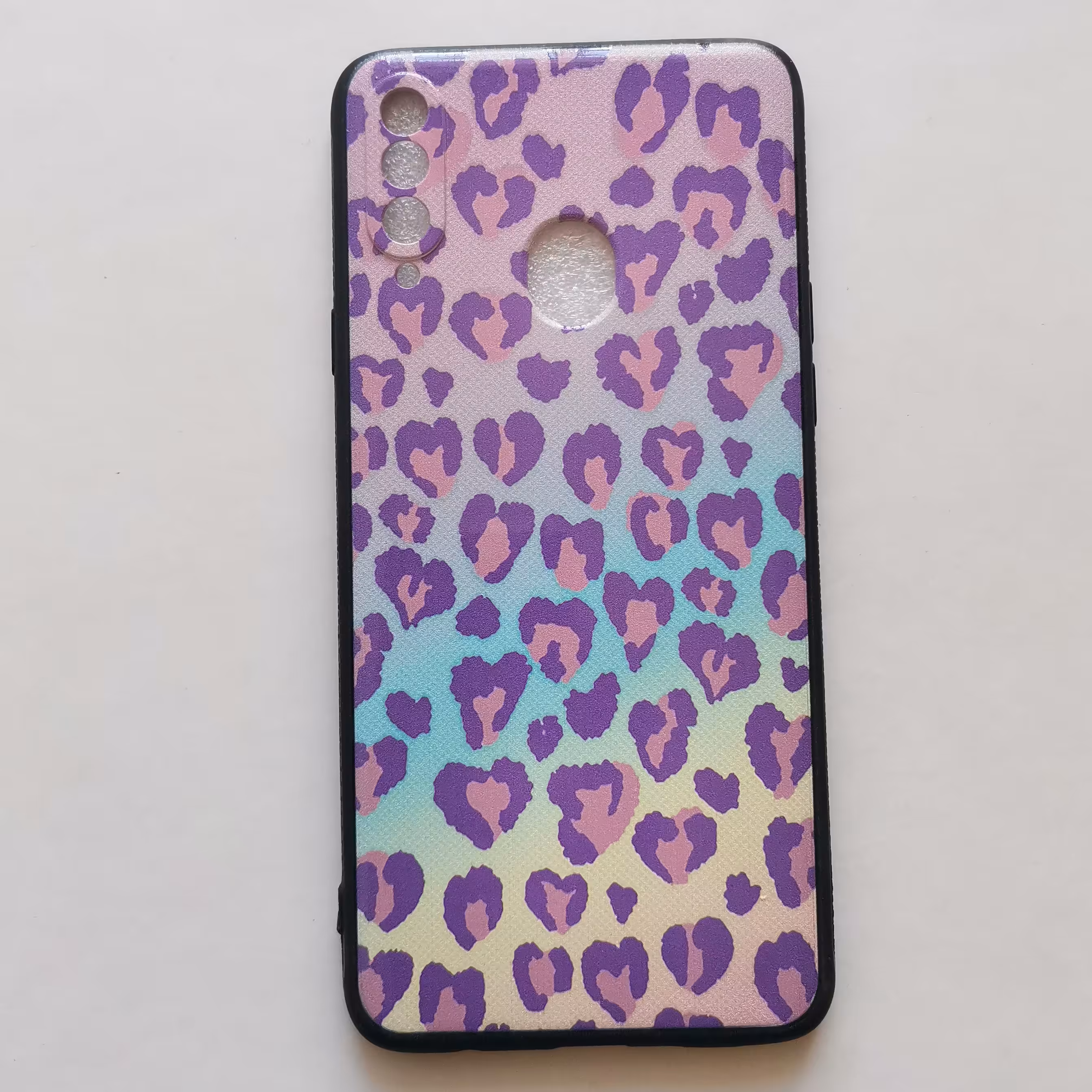 قاب طرحدار  محافظ دوربین دار پلنگی گوشی سامسونگ A20s