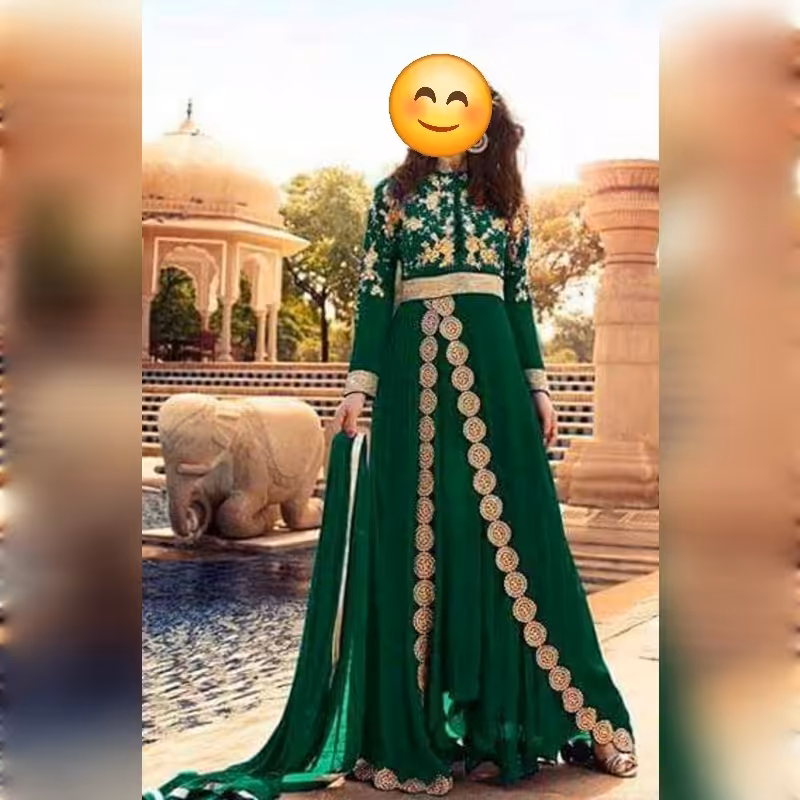 لباس هندی برش خورده 2010 مناسب سایز 36 تا 44