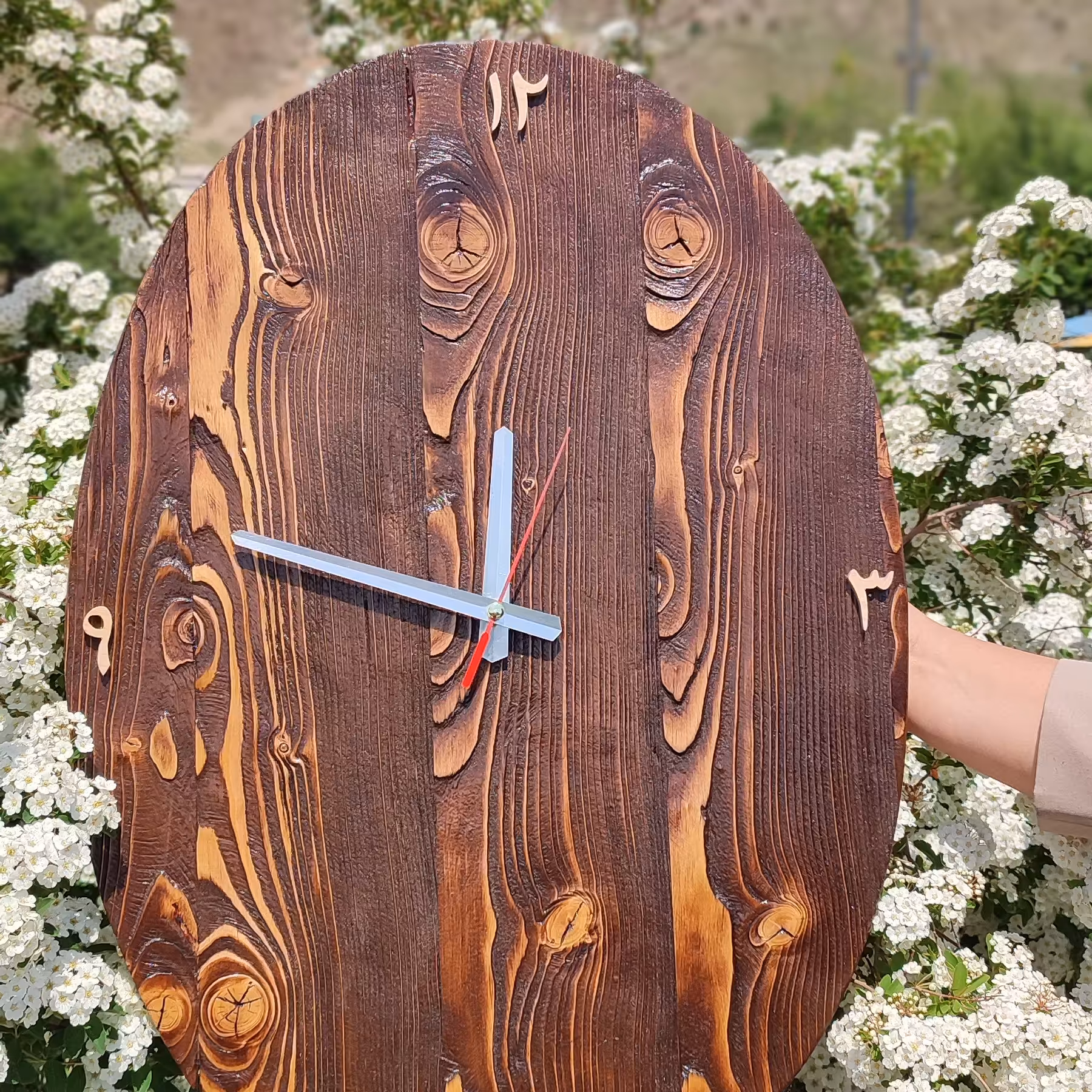 ساعت دیواری بیضی